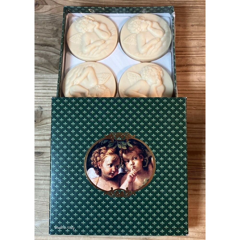 Saponificio Artigianale Fiorentino Angel Cherub Soaps Italy Handmade New in Box